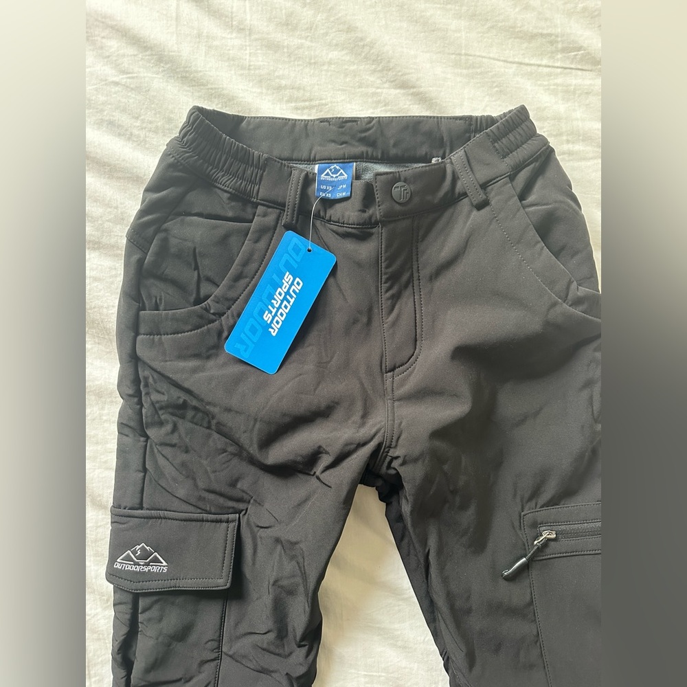 Black Outdoor Sports Ski Pants
